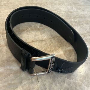 Brighton Leather Belt Opera Size 36 Emellishments B30893 Black Metallic